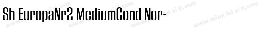 Sh EuropaNr2 MediumCond Nor字体转换